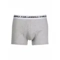 Karl Lagerfeld logo-waistband boxers (pack of three) - Grey