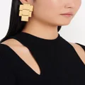 Balmain chunky chain drop earrings - Gold