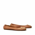 Tory Burch Minnie travel ballerina shoes - Gold