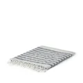 Brunello Cucinelli striped linen blanket - White