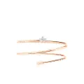 Dodo 9kt rose gold Stellina diamond bangle bracelet - Pink