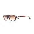 Persol tortoiseshell aviator-frame sunglasses - Brown
