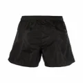 Moncler logo-patch straight-leg swim shorts - Black