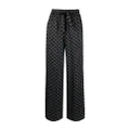 Karl Lagerfeld monogram-print pajama set - Black