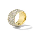 IPPOLITA 18kt yellow gold Stardust diamond wide band ring