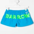 Barrow kids graphic-print swim shorts - Blue