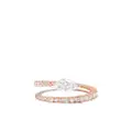 Anita Ko 18kt rose gold Two Row Coil diamond ring - Pink