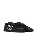 Dolce & Gabbana Portofino logo-tag leather sneakers - Black