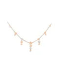Dodo 9kt yellow gold Stellina diamond necklace - Pink