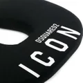 Dsquared2 logo-print cotton travel pillow - Black
