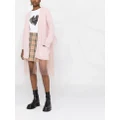 RED Valentino point d'esprit-tulle longline cardigan - Pink
