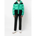 Marni colour-block feather-down jacket - Green