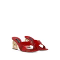 Dolce & Gabbana 3.5 75mm patent leather mules - Red