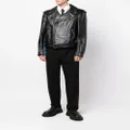 Alexander McQueen panelled biker jacket - Black