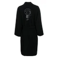 Karl Lagerfeld Ikonik 2.0 organic cotton-blend robe - Black