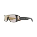 Philipp Plein square-frame tinted sunglasses - Black