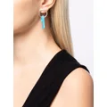 Stephen Webster 18kt white gold Shard turquoise and diamond hoop earring - Silver