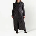 KHAITE The Estelle swarovski embellished coat - Black