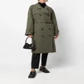 ASPESI shetland-wool trench coat - Green