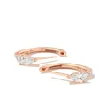 Anita Ko 18kt rose gold Bobbi diamond hoop earrings - Pink