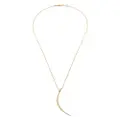 Mizuki 14kt gold diamond and pearl pendant necklace