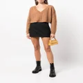 alice + olivia Ayden cable-knit cropped jumper - Brown