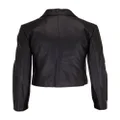 Vince off-centre zip jacket - Black