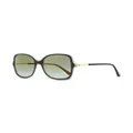 Jimmy Choo Eyewear Judy oversized-frame sunglasses - Black