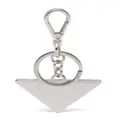 Prada logo-pendant keyring - Silver