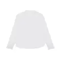 Saint Laurent frilled-detail button-up shirt - White