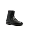 Thom Browne penny slot-detail ankle boots - Black