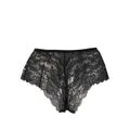 Versace lace-detail high-waisted briefs - Black