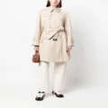Emporio Armani belted trench coat - Neutrals