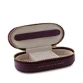Monica Vinader oval pebbled-leather jewellery box - Red