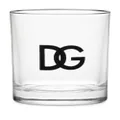 Dolce & Gabbana logo-print set of two drinking glasses - White