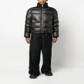 Roberto Cavalli padded corduroy-panel jacket - Black
