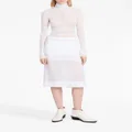 Proenza Schouler semi-sheer chiffon skirt - White