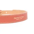 Sporty & Rich leather pet collar - Pink