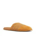 adidas 3-Stripe suede slippers - Brown