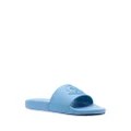 Moncler logo-embossed slides - Blue