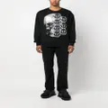 Philipp Plein skull-print crew-neck sweatshirt - Black