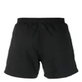 Karl Lagerfeld logo-print drawstring swim shorts - Black