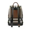 Burberry vintage check-pattern leather backpack - Neutrals