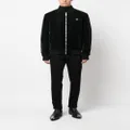 Philipp Plein logo-patch zip-up bomber jacket - Black