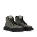 Dolce & Gabbana logo-jacquard ankle boots - Grey