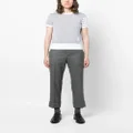 Thom Browne 4-Bar striped knitted top - Grey