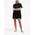 Karl Lagerfeld Ikonik organic-cotton night dress - Black