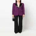 Karl Lagerfeld sequin-detail buttoned blazer - Purple