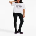 Karl Lagerfeld monogram-print shimmer skinny jeans - Black