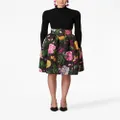 Carolina Herrera floral-print skirt - Black